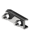 Guide rail clamp for connection