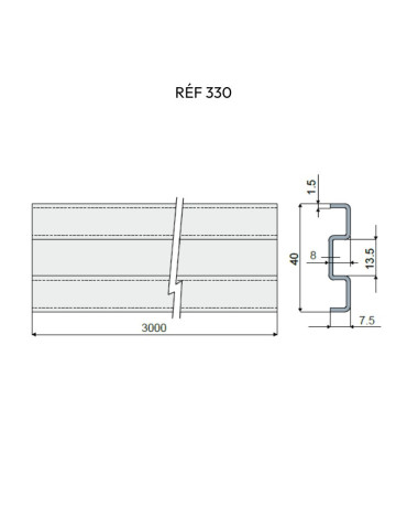 Stainless steel Profiles for side guides