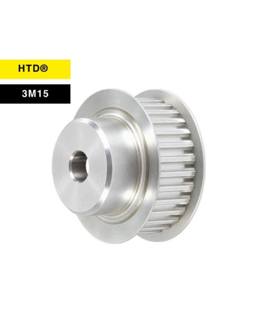 HTD 3M15 pilot-bore pulley