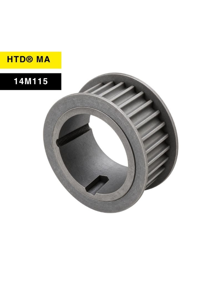 HTD® 14M115 pilot-bore pulley