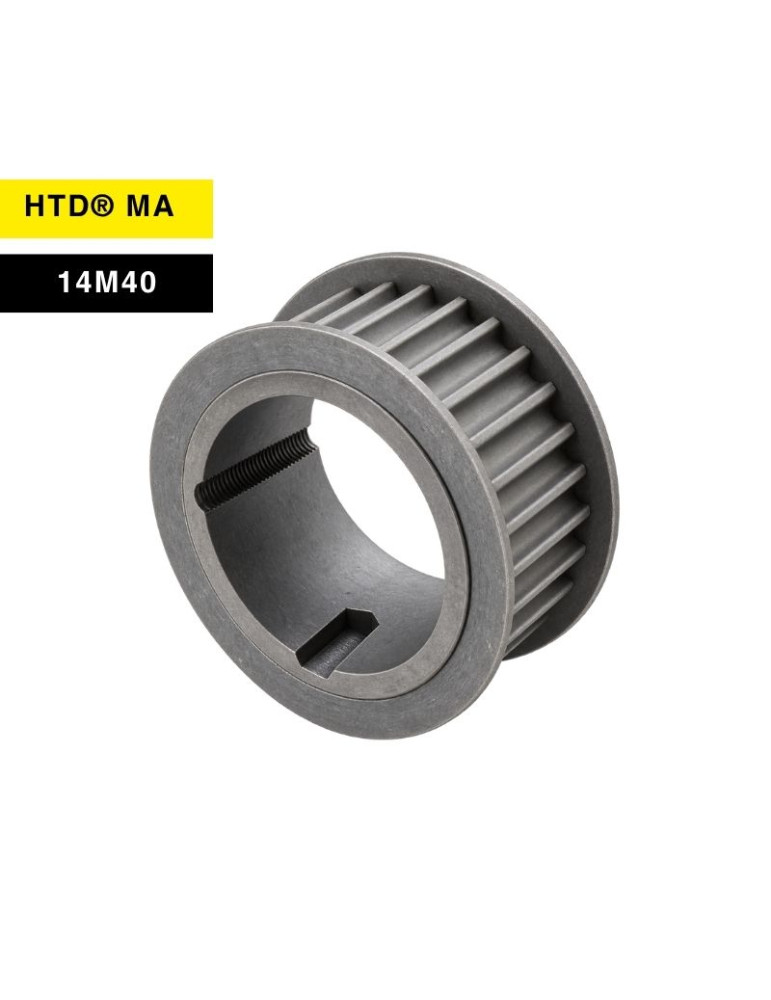 HTD® 14M40 pilot-bore pulley