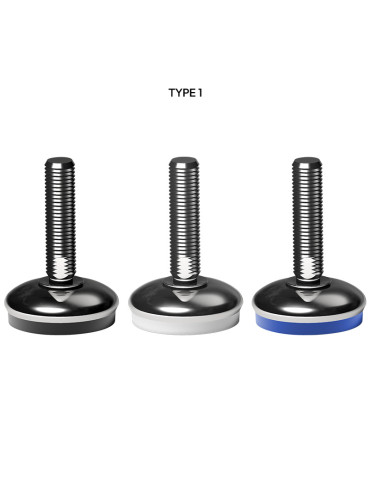 Stainless steel foot Ø 75 angle +/- 5°