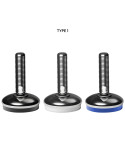 Stainless steel foot Ø 75 angle +/- 5°