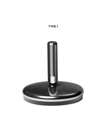 Stainless steel Articulated foot Ø 120 angle +/- 5°
