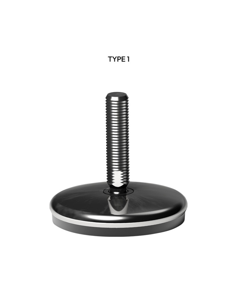 Stainless steel Articulated foot Ø 120 angle +/- 5°