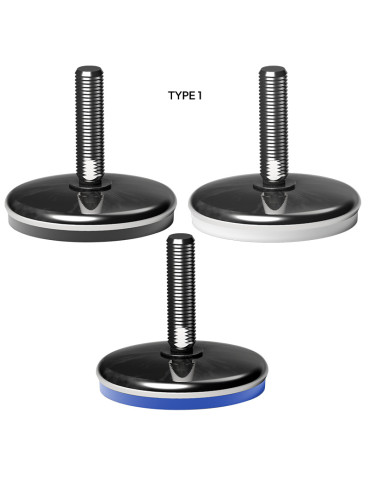 Stainless steel foot Ø 120 angle +/- 5°