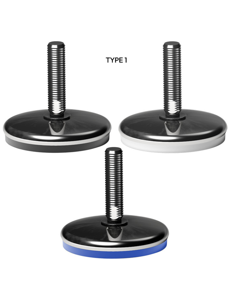 Stainless steel foot Ø 120 angle +/- 5°