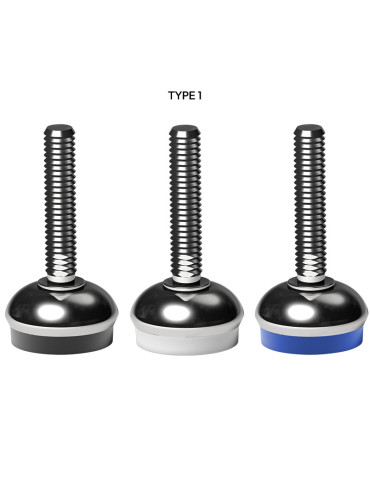 Stainless steel foot Ø 55 angle +/-5°
