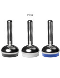 Stainless steel foot Ø 55 angle +/-5°