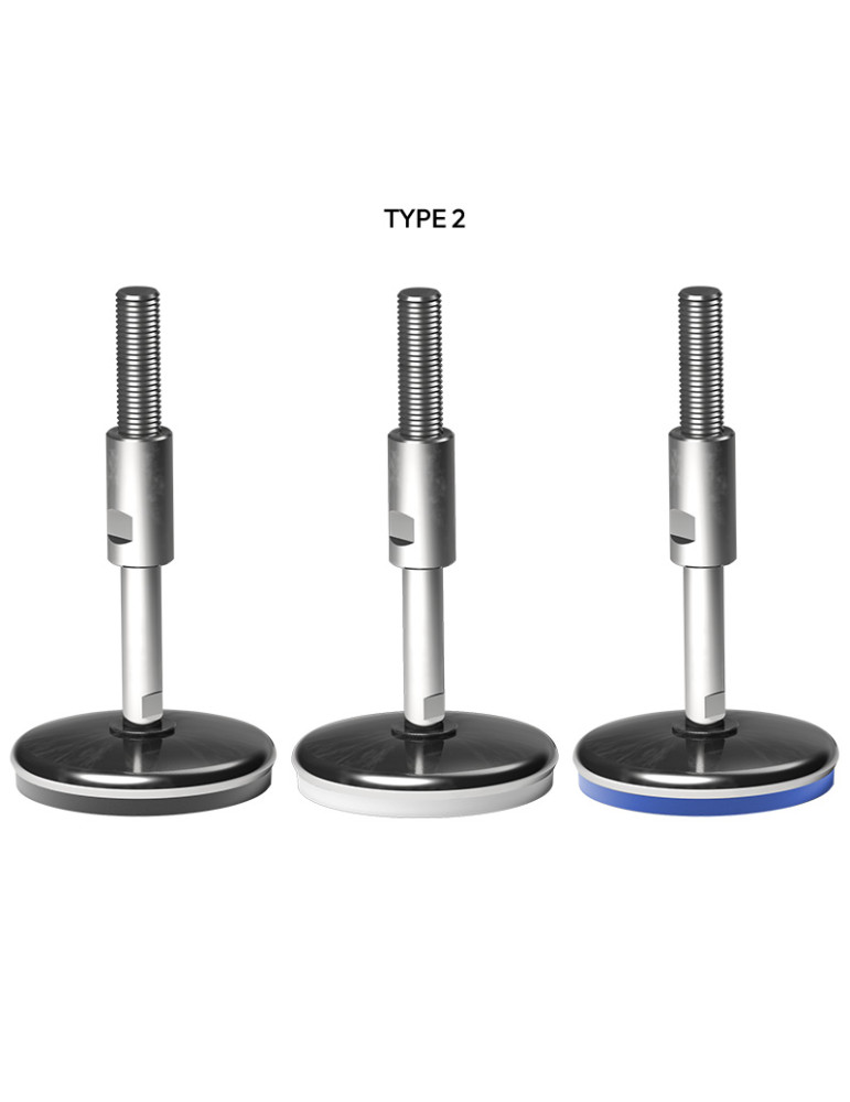 Stainless steel foot Ø 120 angle +/- 2.5°