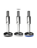 Stainless steel foot Ø 75 angle +/- 2.5°