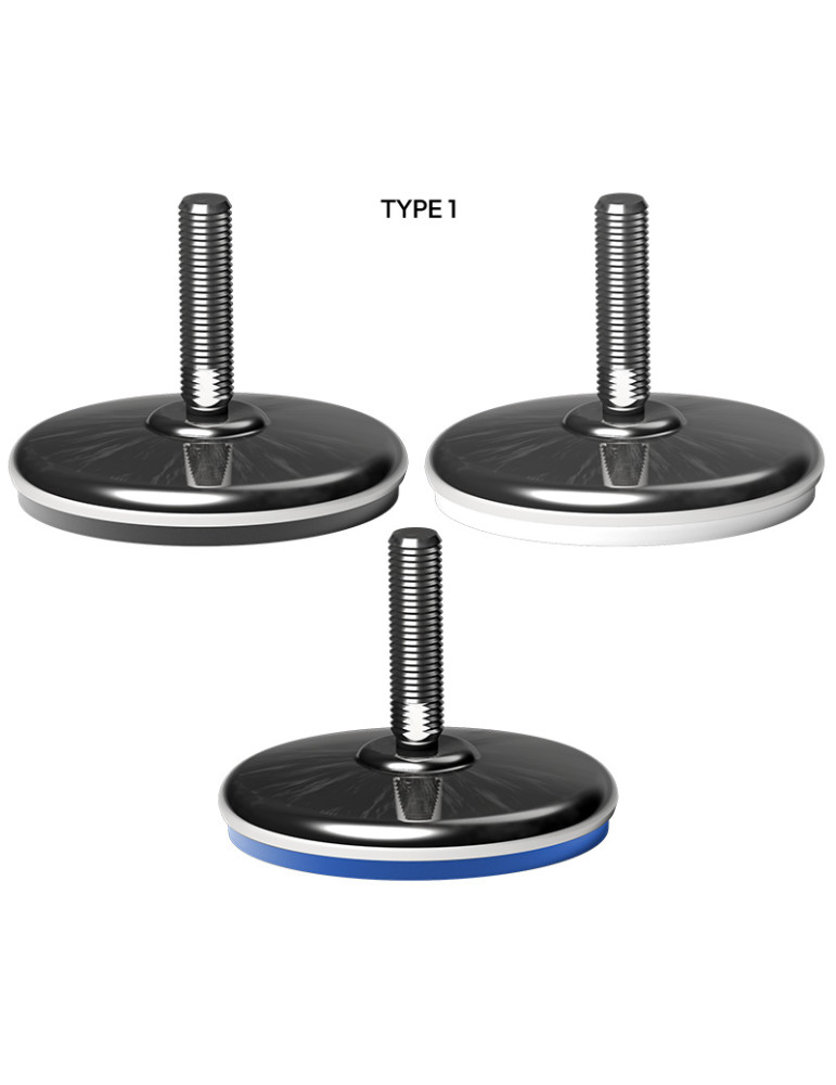 Stainless steel Adjustable foot Ø 150 angle +/- 5°