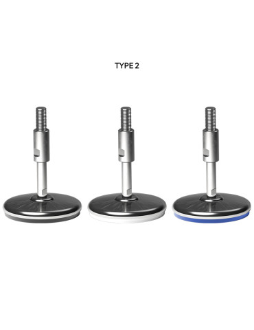 Stainless steel Adjustable foot Ø 150 angle +/- 2.5°