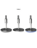 Stainless steel Adjustable foot Ø 150 angle +/- 2.5°