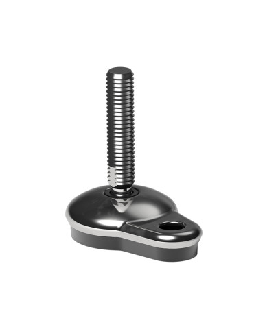 Stainless steel Articulated foot 65x96 mm