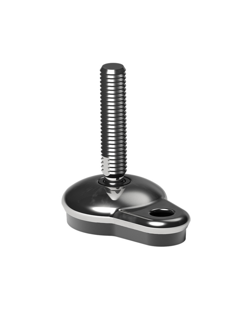 Stainless steel Articulated foot 65x96 mm