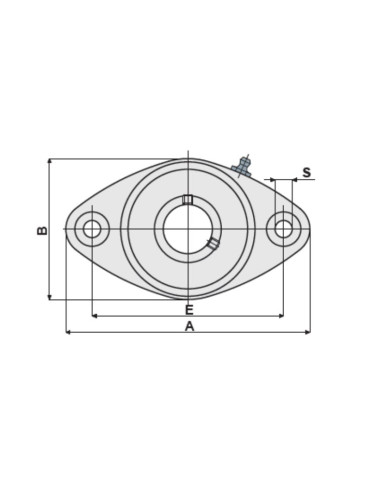 UCFL MUCFL CX Full Oval Applique Bearing