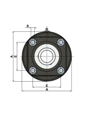 Palier applique rond UCFC CX