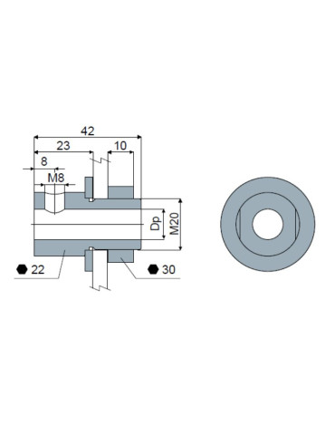 Stainless steel Pin holder clamp