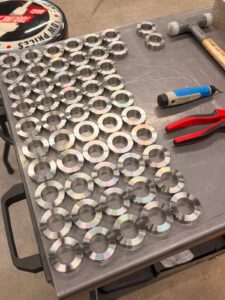 usinage sur mesure de bagues d'arrêt en inox 316L pour un client du secteur agroalimentaire.