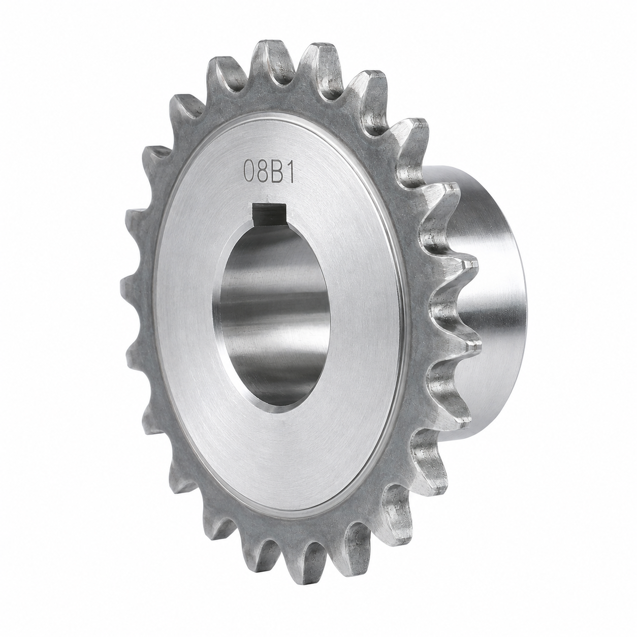 Bored and keyed sprockets
